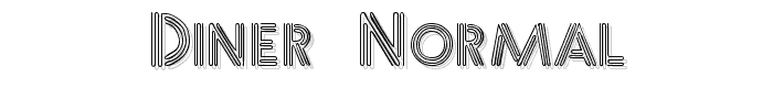 Diner  Normal font